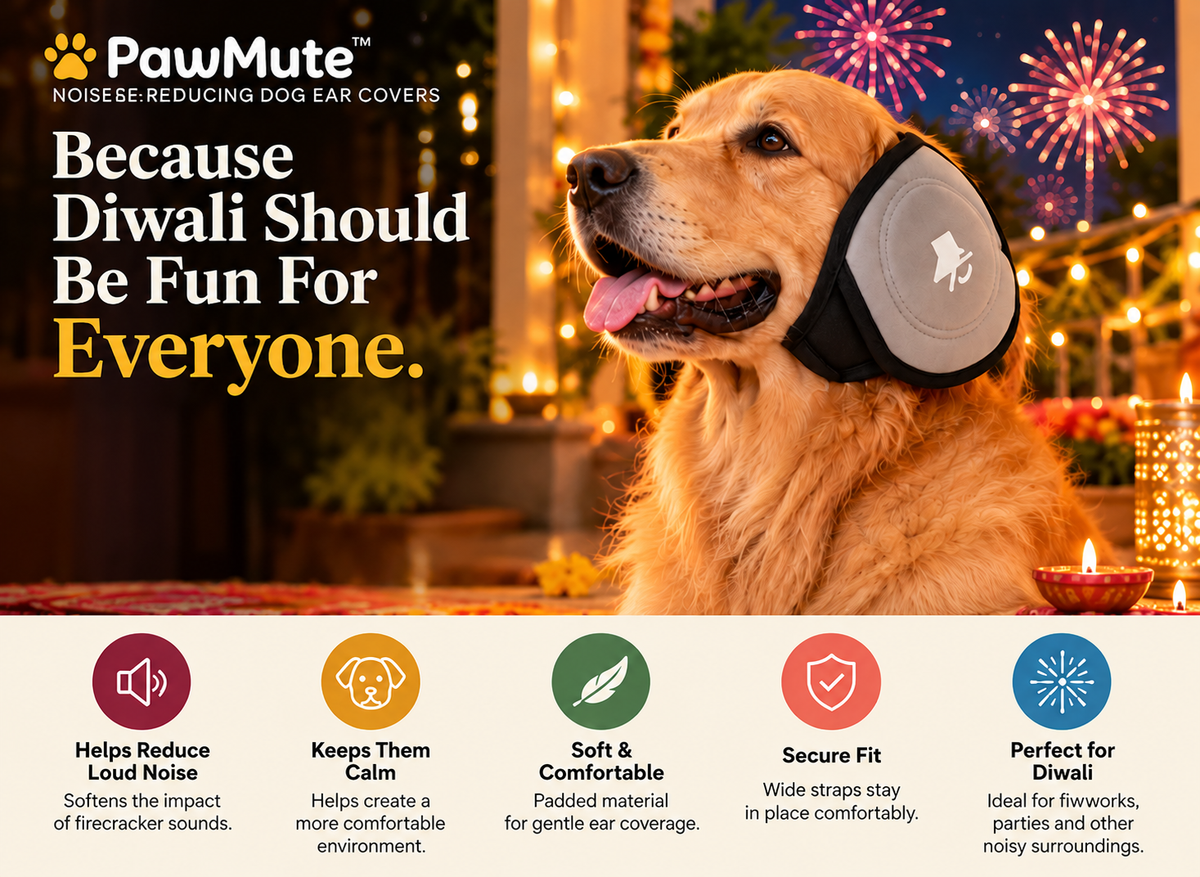 PawMute™ — Soft Noise-Reducing Ear Covers for Dogs